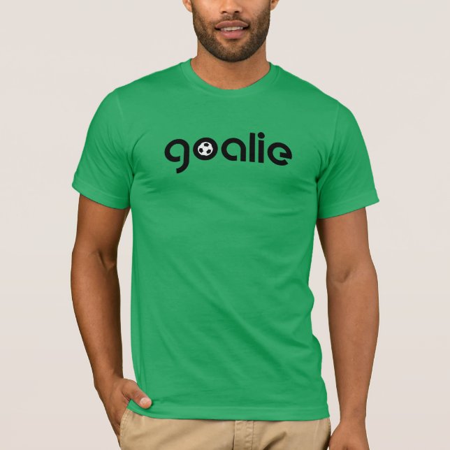 Gancho.Futebol "GOALIE!" Camiseta (Frente)
