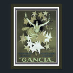 Gancia Vermouth Vintage, Art Deco, Poster<br><div class="desc">Vintage,  década de 1930,  anúncio de Art Deco para Gancia Vermouth. Padrão 11x14 mostrado aqui,  disponível em outros tamanhos. Também disponível no padrão 16x20,  bem como em tamanhos personalizados e na canvas.</div>