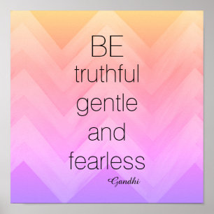 Gandhi citando poster chevron seja profundo