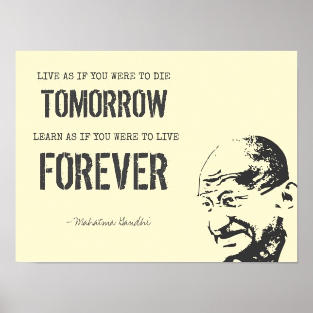 Gandhi Inspirational Cote Poster (Frente)