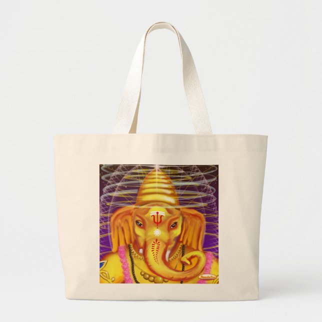 Ganesha com a bolsa de canvas do capacete (Frente)