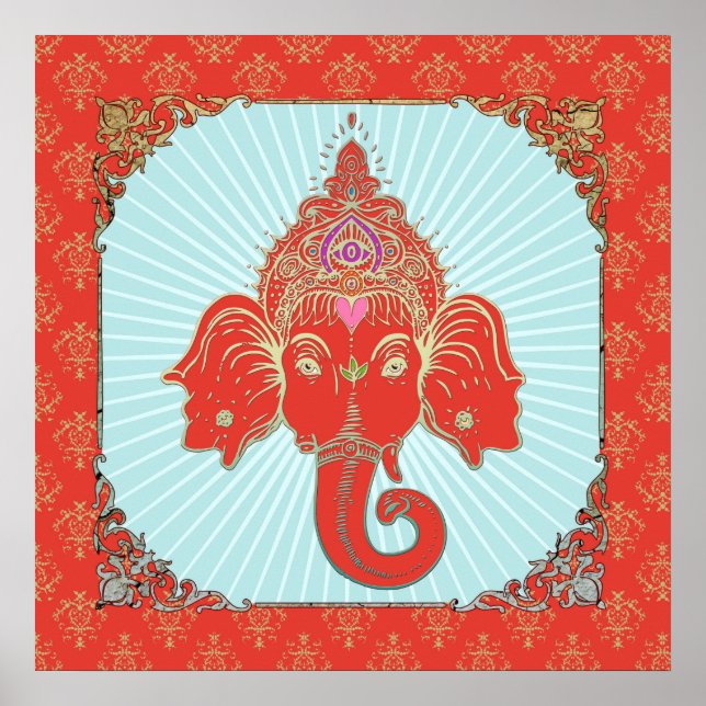 GANESHA - Deus indiano - Poster (Frente)