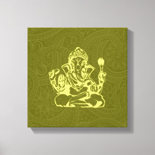 Ganesha Hindu Deity Canvas Wall Art