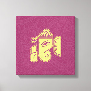 Ganesha Hindu Deity Canvas Wall Art