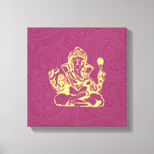 Ganesha Hindu Deity Canvas Wall Art