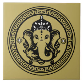 Ganesha Themed Hindu Art Print