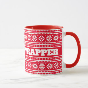Gangsta Wrapper, presente engraçado de caneca verm