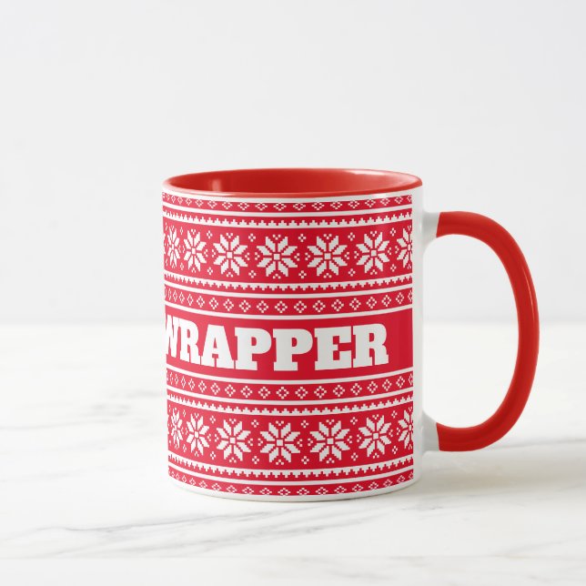 Gangsta Wrapper, presente engraçado de caneca verm (Direita)