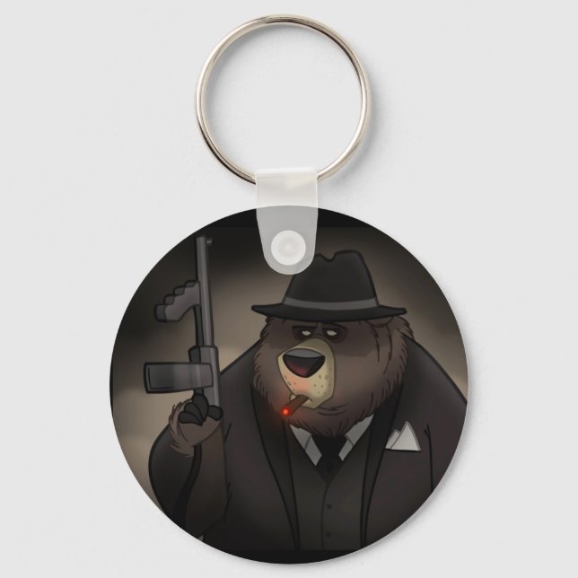 Gangster Bear Chaveiro (Frente)
