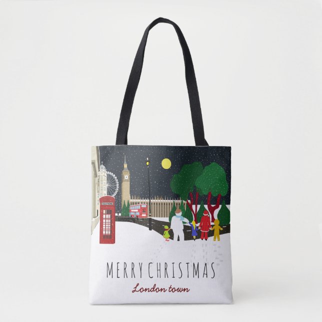 Gangue de Natal em Londres Tote Bag (Frente)