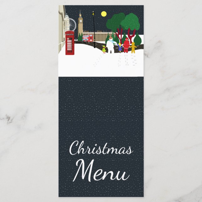 Gangue de Natal no Menu Londres (Frente)