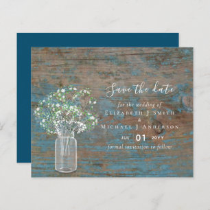 Ganha Rústica Gypsophila Salve as Datas