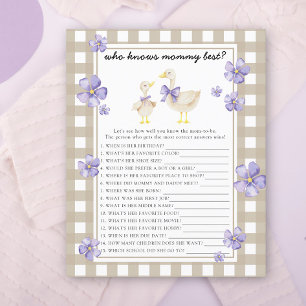 Ganso bonito - Quem conhece melhor a mamãe