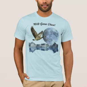 Ganso de Canadá, lua & camisetas engraçadas das