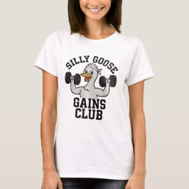 Ganso Engraçado para Academia, Camiseta de Animal 