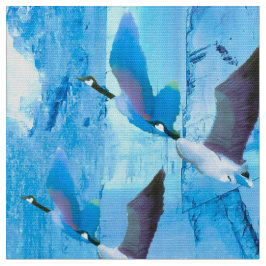 Gansos Azuis no Tecido de Gelo