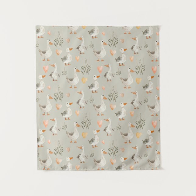 Gansos de Cana-d-água Cuja Tapeçaria / Fundo (Frente)