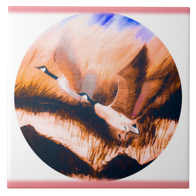 Gansos em Mauve (Frente)