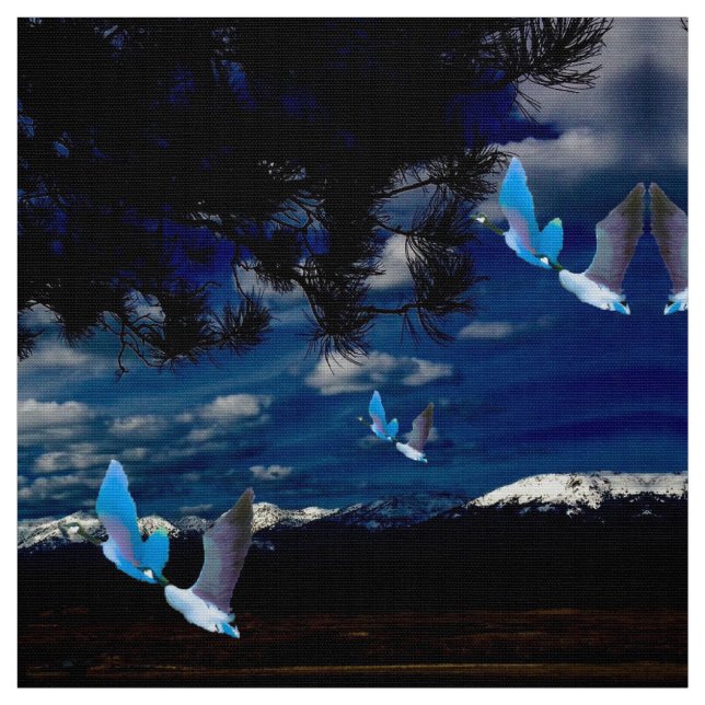 Gansos no Tecido das Montanhas (Modelo)