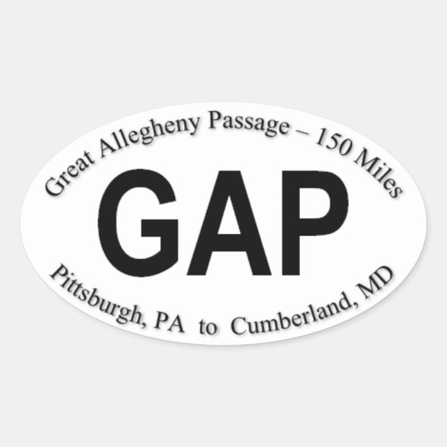 GAP Trail Sticker - Folha de 4 adesivos (Frente)