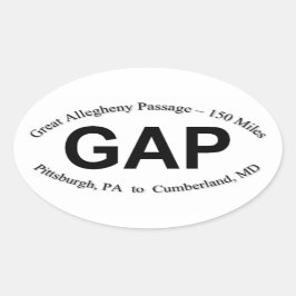 GAP Trail Sticker - Folha de 4 adesivos