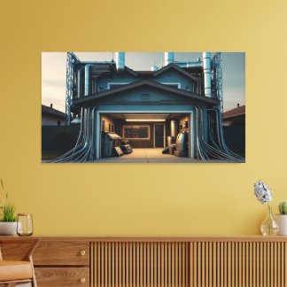 Garage Tech Upgrade canvas print