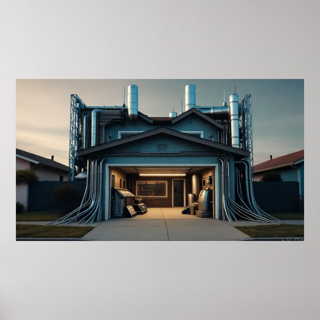 Garage Tech Upgrade matte poster (Frente)