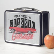Garagem Clássica do Carro Faux Neon 1950