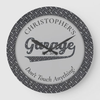 Garagem não toque em nada grande relógio