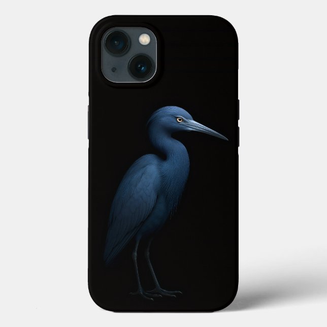 Garça-azul-pequena Black 4 Luxe iPhone 13 (Verso)