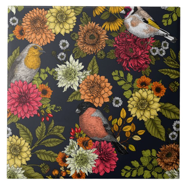 Garden birds and flowers 2 (Frente)