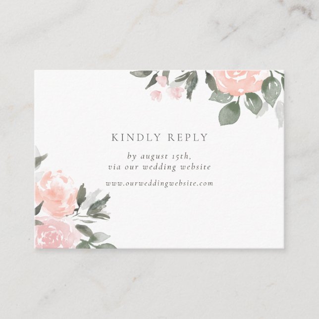 Garden Blooms RSVP por inserção no site (Frente)