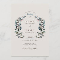 Garden Crest | casca | Convite Para Casamento