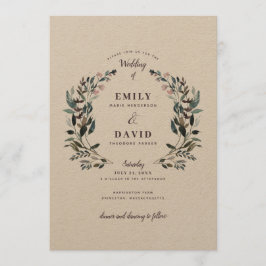 Garden Crest | Convite Para Casamento Floral Russo