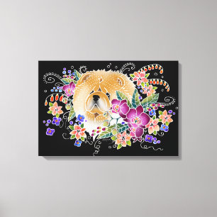 GARDEN DANCE CHOW - Painel de Arte de Canvas Estic