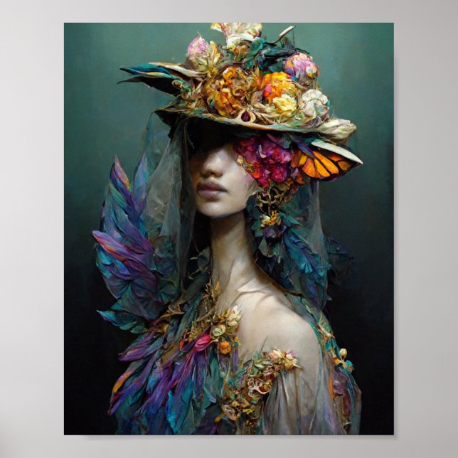 Garden Elf 2 Fantasy Art Poster (Frente)