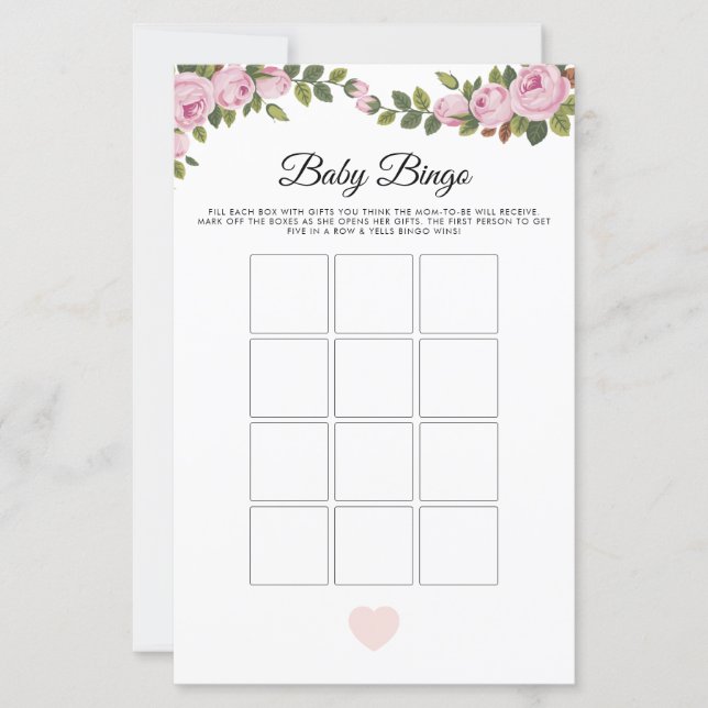 Garden Flowers Baby Bingo Game (Frente)