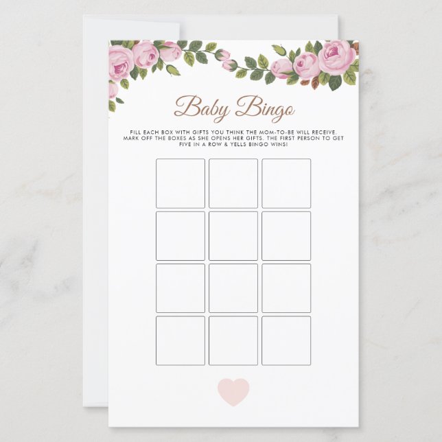 Garden Flowers Baby Bingo Game (Frente)