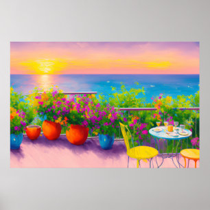 Garden Patio Poster italiano