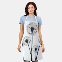 Gardener/Chef Apron com Dandelion Seed Head
