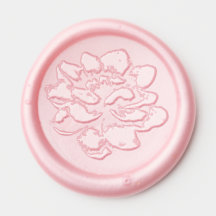 Gardenia Floral Wax Seal Sticker
