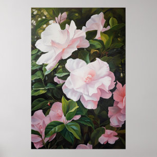 Gardenia rosa Flores Impressão