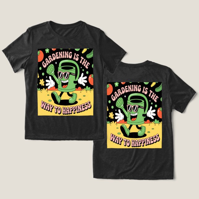 Gardening Feliness Watering Pode (Design Frente e Verso)