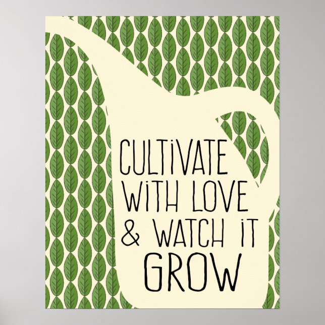 Gardening Love Inspirational Cotes Poster (Frente)