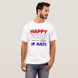 Garfo de Julho Camiseta Engraçada