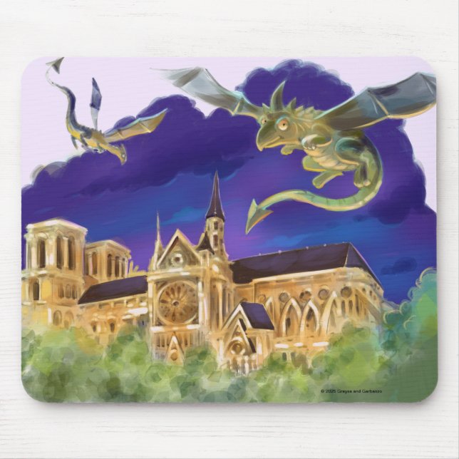 Gargula Notre Dame - Paris Mouse Pad (Frente)