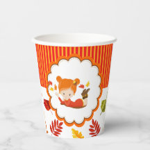 Garota Adorável de outono Pintada à Mão