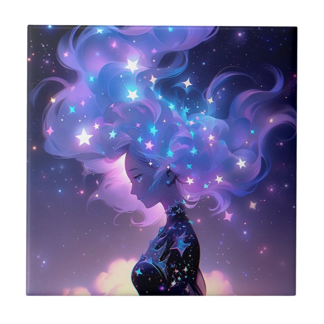 Garota Animada De Estrelas (Frente)