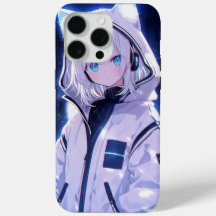 Garota Anime Cyberpunk Neon Pulse