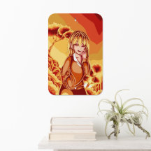 Garota Anime Fofa Retrô Meiotom